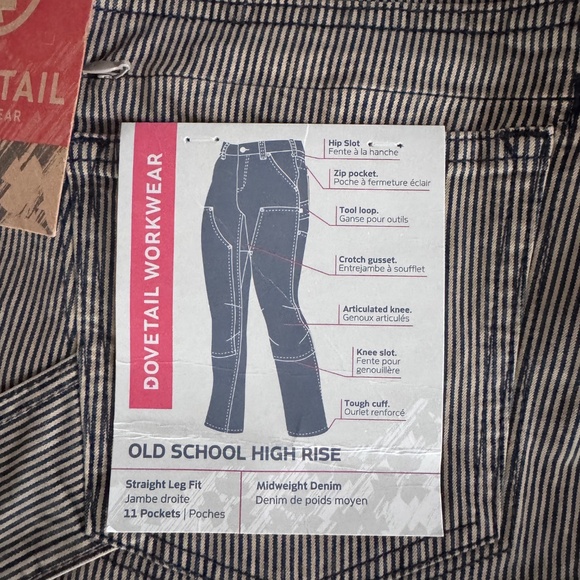 Dovetail Old School High Rise - Size 6/32 in Hickory Stripe - Picture 13 of 13